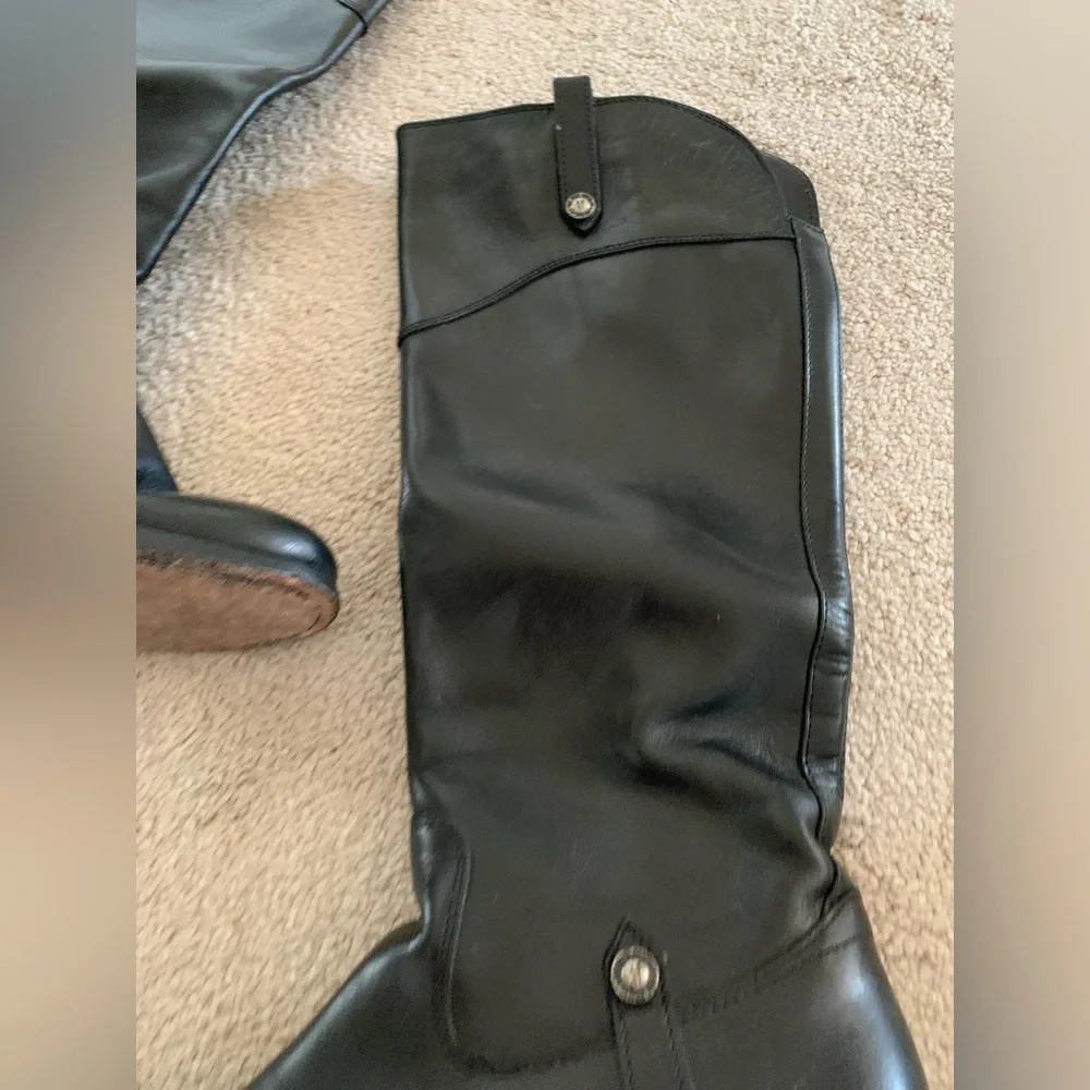 Frye Melissa Button 2 Riding Leather Knee-High Riding Boots Size 8
